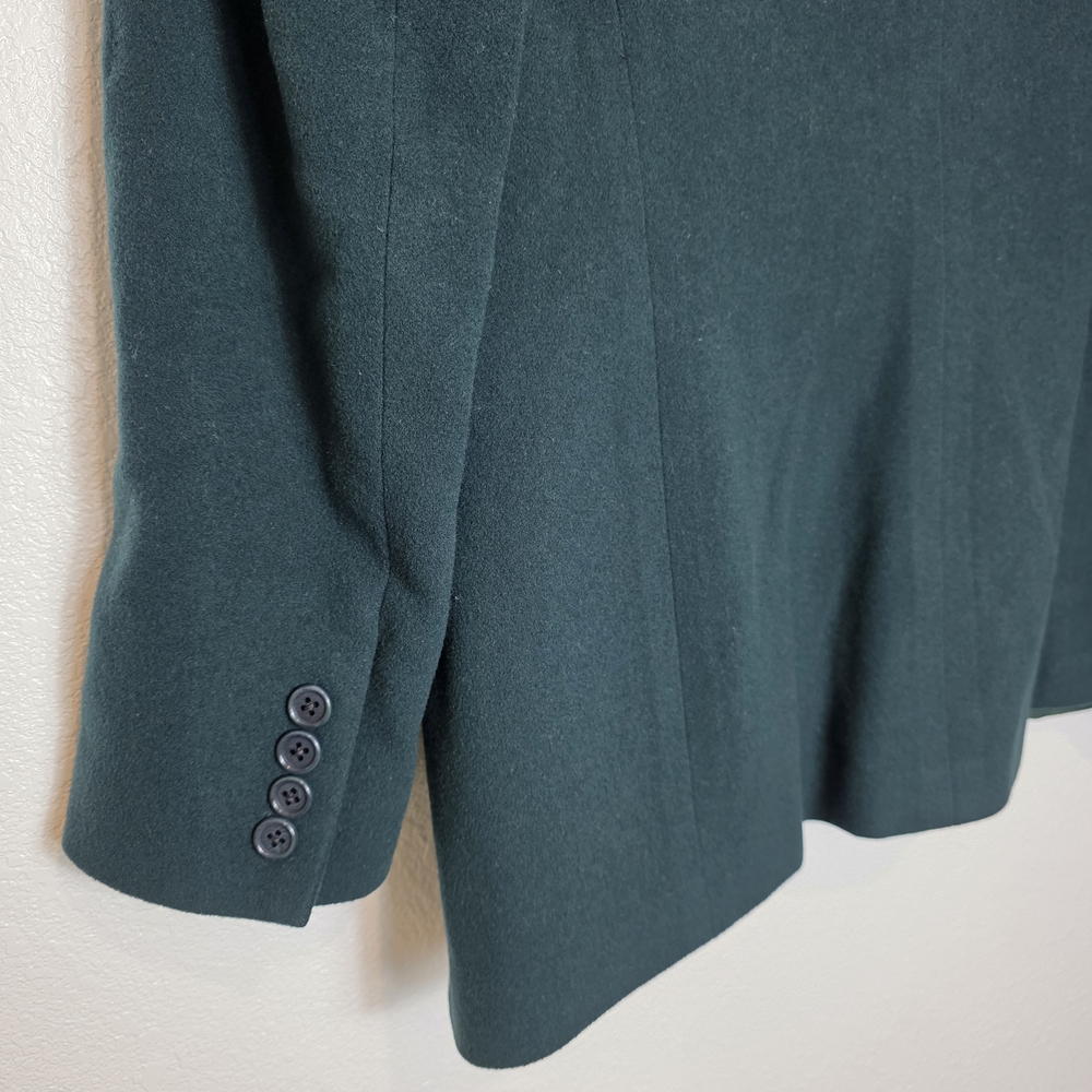Vintage Ralph Lauren Purple Label Wool Cashmere Blazer Jacket In Green - Picture 9 of 9